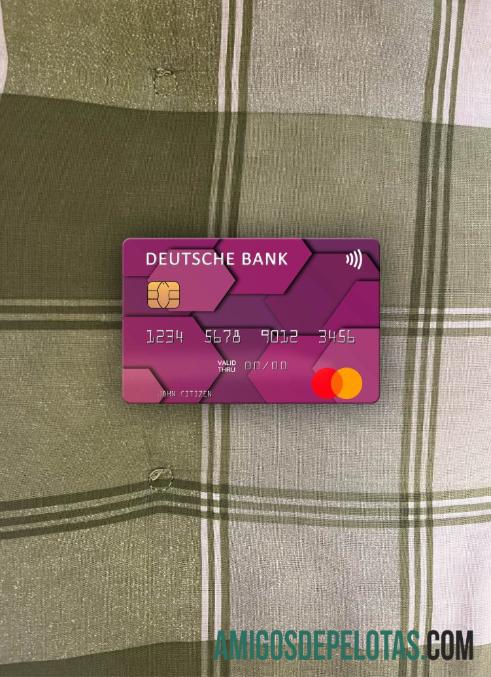 Frente Photolook do Deutsche Bank Mastercard dos EUA baixar para verificação